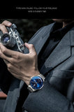 PLAYBOY Casual Simple Automatic Mechanical Men's Watches Original Waterproof Calendar High Quality Watch for Men