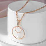14K Filled Gold Pearl Round Micro Wax Setting AAA Zircon Diamonds Luxury Fashion Necklace