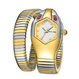 A Half-Circle Snake Shaped Best Selling Diamond Engraved Lady's Snake Watch