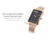 New Elegant Square Women Stainless Steel Mesh Strap Fashion Japanese Movement Rose Gold Tone Leisure Fashion Watches