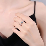 Brilliant VVS1 D Colour 1 carat Oval Cut Moissanite Silver Wedding  Eternity Ring