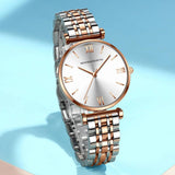 New Elegant Leisure Watch Top Brand Japanese Movement Stainless Steel Fashion Roman Scale Women's Quartz Watches