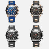 New Arrival Top Brand Luxury Silicone Sport Watches - Quartz Date  Waterproof Chronograph Mens Wristwatches - The Jewellery Supermarket