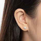 Premium 0.5-2ct Moissanite Diamonds Sterling Silver Stud Earrings for Men Women