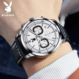 Top Brand Original Quartz Men's Wristwatch Luxury Sports Waterproof Fashion Trend High-end Leather Strap Watches
