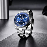 Popular Brand Waterproof Mechanical Automatic Men's Stainless Steel Sapphire Glass Writwatches - Best Gift