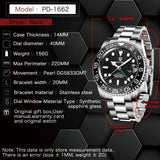 Luxury Brand New Arrival Luxury Mechanical Wristwatch Stainless Steel GMT Watch Sapphire Glass Men Watches