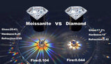 Stunning 1.6ct 3 Stones 14KGP Moissanite Diamonds Ring - Sparkling Sterling Silver 925 Wedding Engagement Jewellery