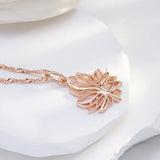 14K Rolled Gold Smooth Elegant Choker Maple Leaf Pendant Fashion Women Pendant Necklace