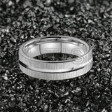 Center Groove Brushed Finish Shiny 6mm Gold Colour Tungsten Wedding Rings for Men Women