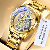 Luxury Top Brand Watch for Men Double-sided Hollow Automatic Mechanical Waterproof Business Wrist Watches - The Jewellery Supermarket