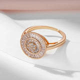 Fabulous 14K Gold Filled AAA Zircon Diamonds Full Paved Ring Fine Jewellery