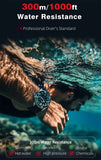 Solar Powered Luxury Quartz 316L Stainless Steel Case Waterproof 300M Dive Watch