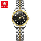 Elegant Stainless Steel Waterproof Auto Date Ladies Wristwatches Luxury Original Quartz Watch for Women Ideal Gifts