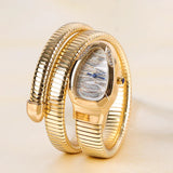 Classic Unique Snake Head  Fashion Retro Style Luxury Cubic Diamonds Bling Women's Watches - Ideal Gifts