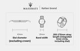 Original Maserati Blue Gold Men's Luxury Gold Fashion Trend Dial European and American Business watch