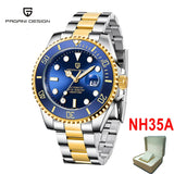 Luxury Brand Top Luxury Gold Automatic Mechanical Wrist Watch Men - Stainless Steel Waterproof New Men's Watches