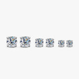 Amazing GRA Certified 0.1-3CT D Colour Moissanite Diamonds Stud Earrings For Women/Men - Fine S925 Silver Jewellery - The Jewellery Supermarket