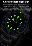 Top Brand Stainless Steel Quartz WristWatch For Men - Luxury 41mm 200M Dive Watches Super Luminous Sports Watch