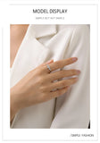Crown-Inspired Tiara Design Marquise Cut AAAA Lab Created Diamonds Silver Ring