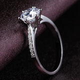 Elegant D Colour VVS1 Moissanite Diamond Solitaire Rings for Women Silver Ring Wedding Engagement Fine Jewellery