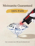 Charming Round VVS1 D Colour Moissanite Diamond Fine Jewellery Ring