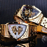 Light Luxurious Automatic Mechanical High-End Fashion Hollow Triangular Personalized Fashion Handsome Men's Watch