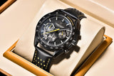 Popular Top Luxury Brand New Moon Skeleton Sport Chronograph AR Sapphire Quartz Men's Watches - The Jewellery Supermarket