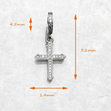 New Christian Pendant Cross 925 Sterling Silver with AAA+ Zircon Diamonds Accessories Vintage Jewellery For Men and Women - The Jewellery Supermarket
