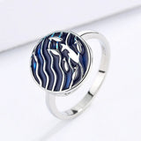 Elegant Fashion Handmade Enamel Round Geometric New Rings for Women