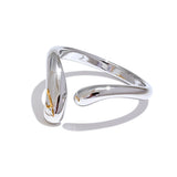 18K Gold Plated Minimalist New Style Stainless Steel Open Chic Adjustable Fashion Ring