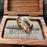 Stepped Shiny Polished Finish 6/8mm Men Women Tungsten Carbide Wedding Rings