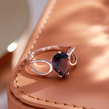 14 Karat Gold Filled Transparent Grey AAA Zircon Crystal Rings For Women Special Jewellery
