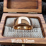 Rose Gold-Color Dome High Polished 2-10MM  Men Women Tungsten Carbide Wedding Rings