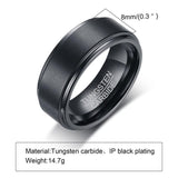 New Vintage Gold Silver Color 8mm Width Tungsten Unisex Luxury Wedding Rings -  Classic Ring Jewellery - The Jewellery Supermarket