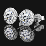 Marvelous D Colour VVS1 1.2CT Moissanite Diamonds Stud Earrings - Sterling Silver 18K Gold Plated Fine Jewellery - The Jewellery Supermarket