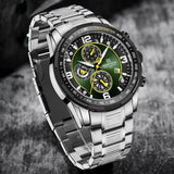 New Arrival Top Luxury Brand Stainless Steel Luminous Wristwatch Waterproof Quartz Luxury Fashion Watches for Men