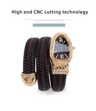 Creative Luxury Brand Retro Classic Quartz CZ Diamonds Ladies Snake Watches - High Quality Gifts