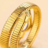 Luxury Brand Selection Snake Shape CZ Diamonds Iced Out Analog Quartz Watches