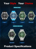 NEW Design Solar Powered Dive Quartz 300M Waterproof Sports Diving Steel Watch
