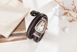 Latest Snake Bracelet Ladies Quartz watch Snake Zodiac Lucky Bracelet  Fashion personality Diamond Leather strap