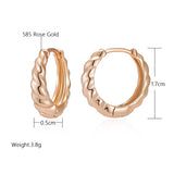 14 Karat Gold Filled Rounded Earrings For Women Daily Wear Jewellery