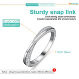 Charming 2MM VVS1 D Colour Moissanite Diamonds Simple Engagement Rings For Women Sterling Sliver Fashion Jewellery