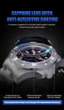 New Professional Dive Sport Mechanical Watches 316L Stainless Steel Sapphire Crystal 50Bar Auto Date Wristwatches