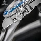 200M Water Resistant Luminous Ceramic Bezel 316L Steel Quartz Mens Dive Watch