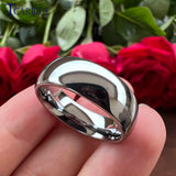 Shiny Forever High Polished Classic 2/3/4/5/6/7/8/10MM Tungsten Wedding Rings