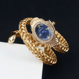 New Quartz Watch - Women Unique Snake Shape Wire Braidedn Bracelet Watches