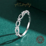 Selection of Silver Popular Irregular Stackable AAAA Lab Created Diamond Rings