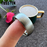 NEW ARRIVAL 6MM/8MM Tungsten Domed Brushed Jewellery  - Comfort Fit Men Women Couple Wedding Rings - The Jewellery Supermarket