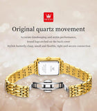 Elegant Women's Watch - Top Fashion Business Waterproof Stainless Steel Zircon Diamonds Luxury Quartz Watches
